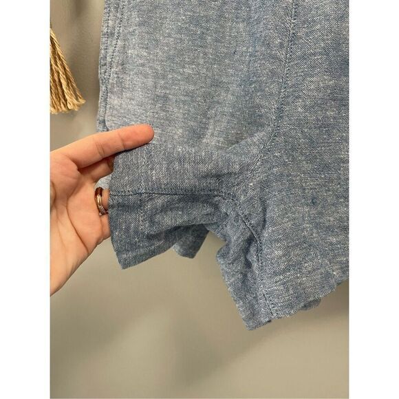 NWT GAP Linen blue chambray shorts Size XS - Picture 6 of 8